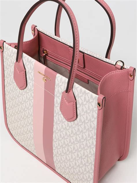 pale pink michael kors purse|Michael Kors pink canvas tote.